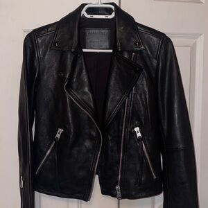 All Saints Black Leather Jacket